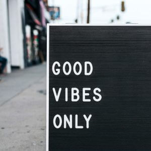 good vibes only letterboard